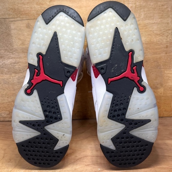 Nike Air Jordan 6 Retro Womens Sz 7.5 Shoes Sneakers Red Oreo 384665-162 Lace Up - Picture 7 of 8